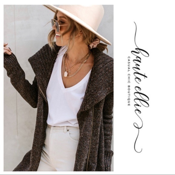 “RAISEN” Cane Zip Front Chunky Coatigan Sw… - Picture 4 of 7